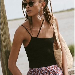 Enza Costa Silk Rib Asymmetric Strappy Tank - never worn. Missing original tag.